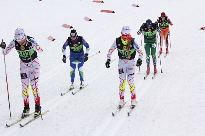 Cendrine Brown (no 109), maintenant dans l'équipe nationale sénior (développement), a fini 2e U23 au 10 km patin et 11e (finale B)au sprint sénior./ Cendrine Brown (no 109), now with the national sr team (development), finished 2nd U23 in the 10 km F and 11th (B final) in the sprint.