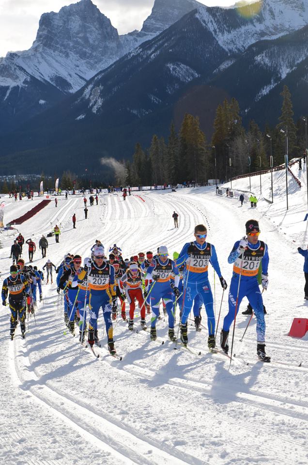 Ricardo Izquierdo-Bernier (#201) a remporté le skiatlon masculin junior de brillante façon pour assurer sa place aux Championnats du monde juniors. (Photo: Émilie Stuart-Jones)