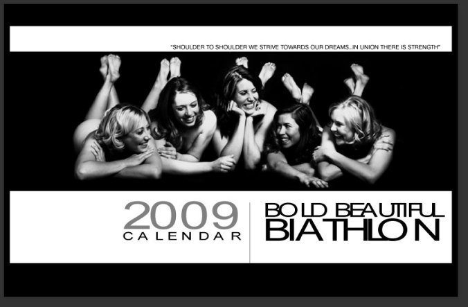 Calendrier des biathloniennes canadiennes (photo: Rachel Boekel)