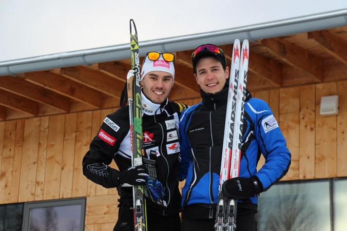 Olivier Hamel et Alexis Turgeon sur le podium (photo: Denis Hamel)